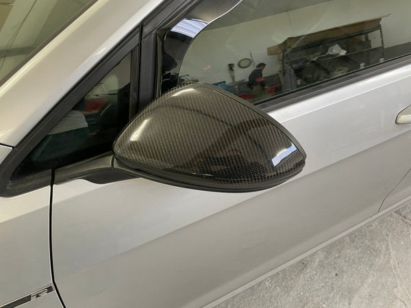 Carbon Fibre Replacement Mirror Covers for VW Golf MK7 / MK7.5