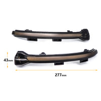 VW Golf 7 MK7 7.5 GTI R LED Dynamic Turn Signal Blinker Repeater Side Mirror Indicator Light