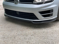 Carbon fibre Front Lip Spoiler for Volkswagen VW Golf MK7 R 2014-2017