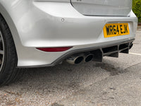 Carbon Fiber Rear Bumper Diffuser Spoiler For VW Golf MK 7 R 2014-2017