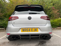 Carbon Fiber Rear Bumper Diffuser Spoiler For VW Golf MK 7 R 2014-2017