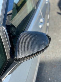 Carbon Fibre Replacement Mirror Covers for VW Golf MK7 / MK7.5 (Replaceable)