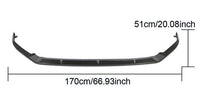 Carbon Fibre Front Splitter for Volkswagen Golf MK7.5 R 2018-2019