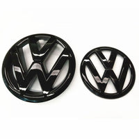 Replacement Black Gloss / Satin / Matt VW Emblem Front Grill Badge Rear Trunk Tailgate for Golf MK7 MK7.5