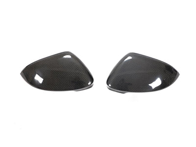 Carbon fibre replacement mirror caps cover for GOLF MK8 with / without lane assist